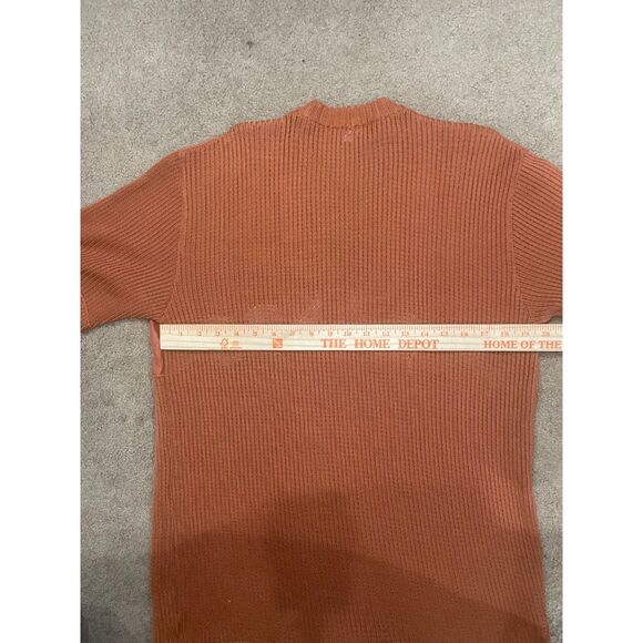 Ladies M V Neck Knee Length Ribbed Button‎ Cardigan Swirl Design Short Sleeve - Picture 12 of 12